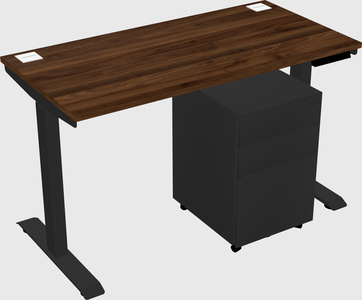 Single motor electric desk