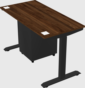 Single motor electric desk