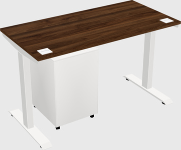 Single motor electric desk