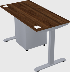 Single motor electric desk