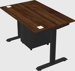 Single motor electric desk