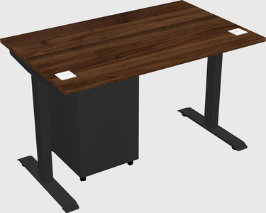Single motor electric desk