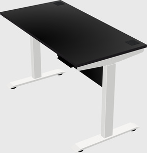 Single motor electric desk
