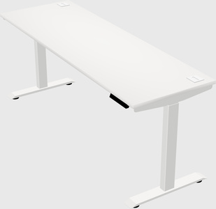 Single motor electric desk