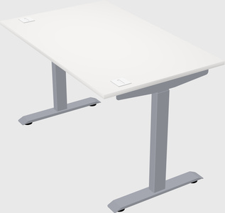 Single motor electric desk