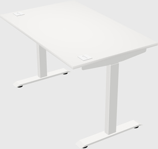 Single motor electric desk