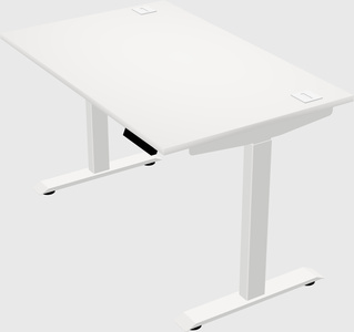 Single motor electric desk