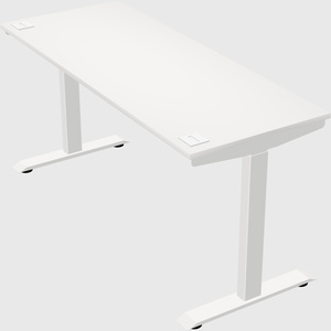Single motor electric desk
