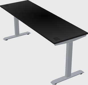 Single motor electric desk