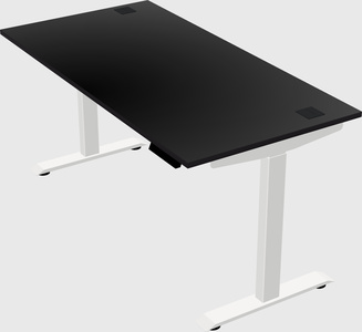 Single motor electric desk
