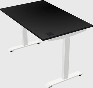 Single motor electric desk