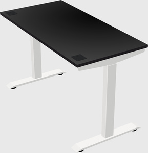 Single motor electric desk