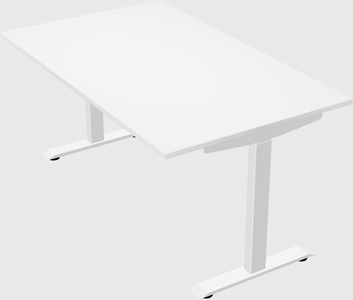 Single motor electric desk