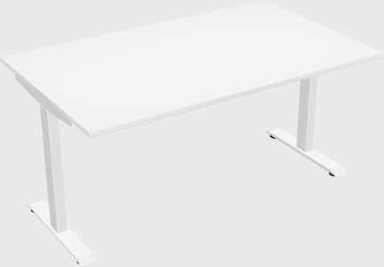 Single motor electric desk