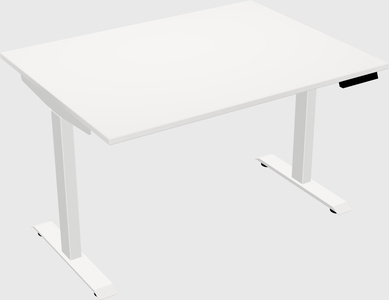Single motor electric desk