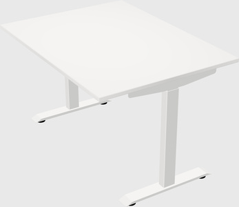 Single motor electric desk