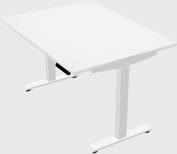 Single motor electric desk