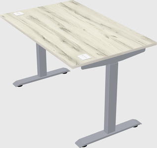 Single motor electric desk