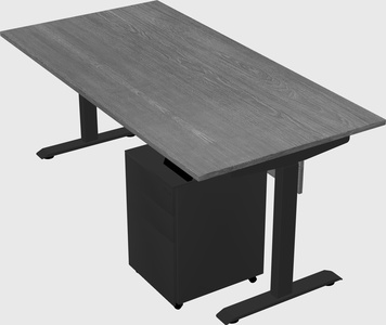 Single motor electric desk