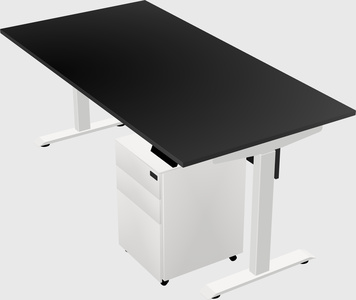 Single motor electric desk