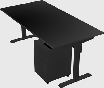 Single motor electric desk