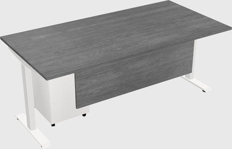 Single motor electric desk