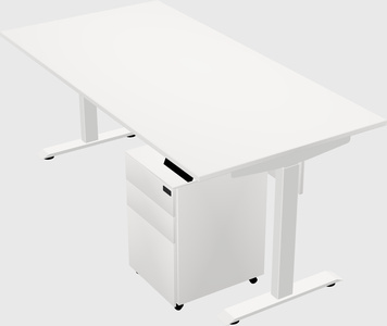 Single motor electric desk