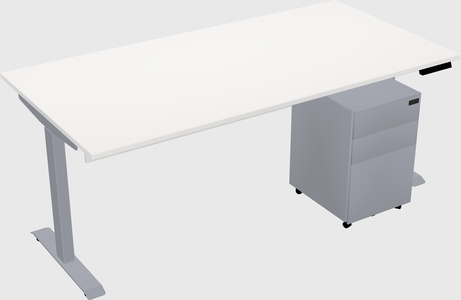 Single motor electric desk
