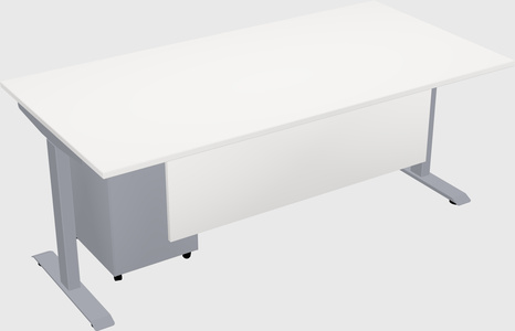 Single motor electric desk