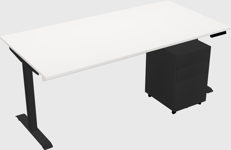 Single motor electric desk