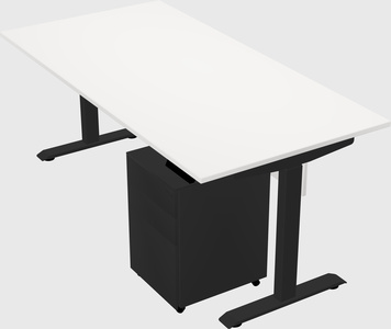 Single motor electric desk