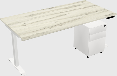 Single motor electric desk