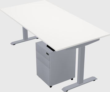Single motor electric desk