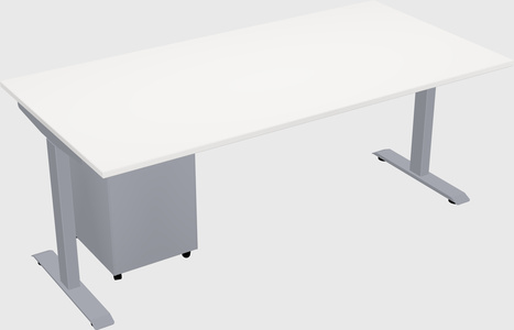Single motor electric desk