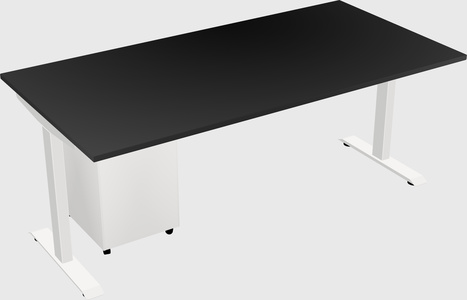 Single motor electric desk