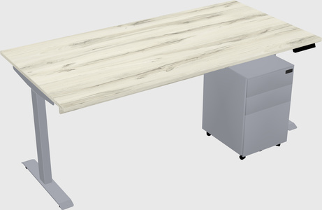 Single motor electric desk