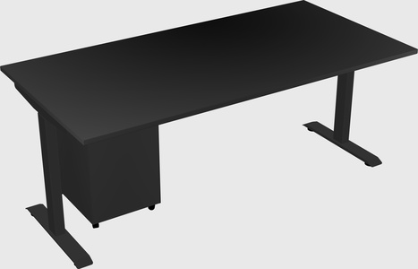 Single motor electric desk