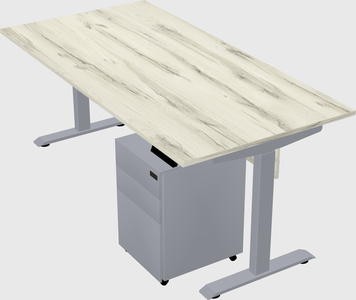 Single motor electric desk