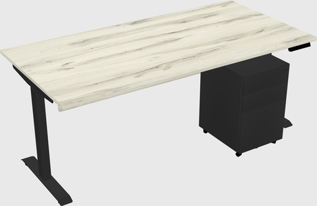 Single motor electric desk