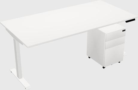 Single motor electric desk