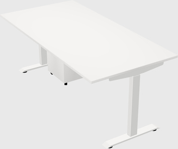 Single motor electric desk
