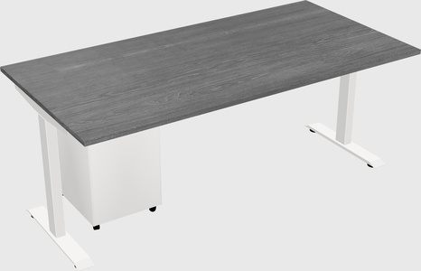 Single motor electric desk