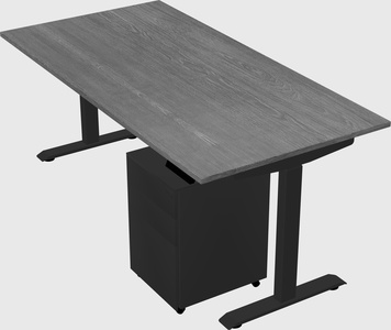 Single motor electric desk