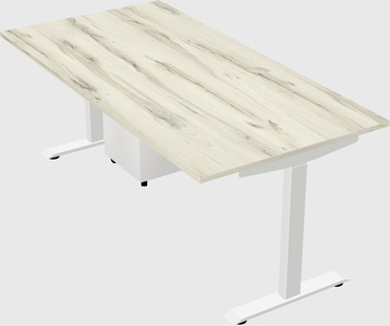 Single motor electric desk