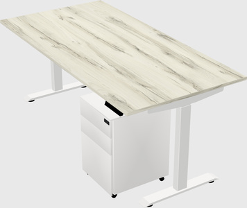 Single motor electric desk