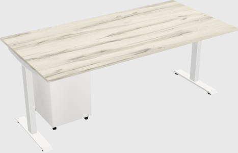 Single motor electric desk