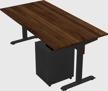 Single motor electric desk
