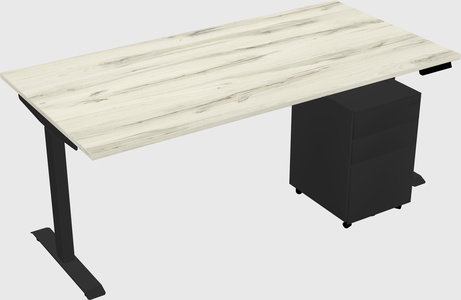 Single motor electric desk