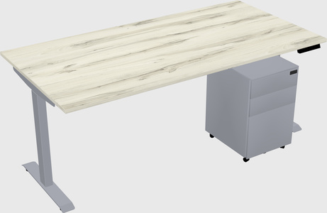 Single motor electric desk