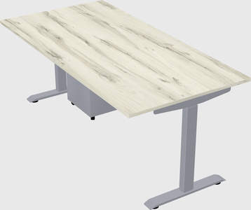 Single motor electric desk